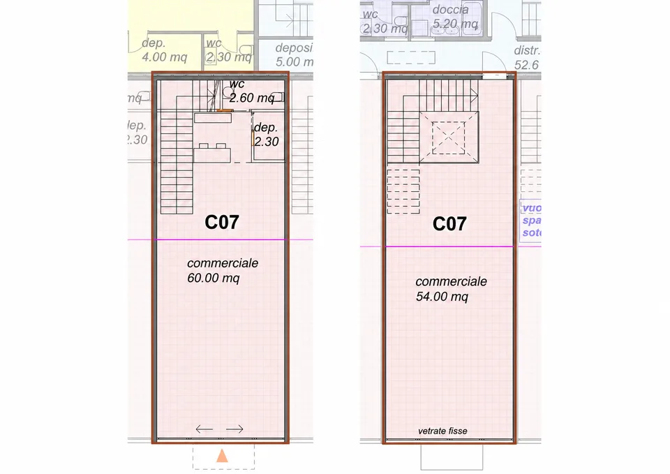 Duplex commerciale su due livelli direttamente sulla Via Cantonale a Contone – Foto 5 von 11