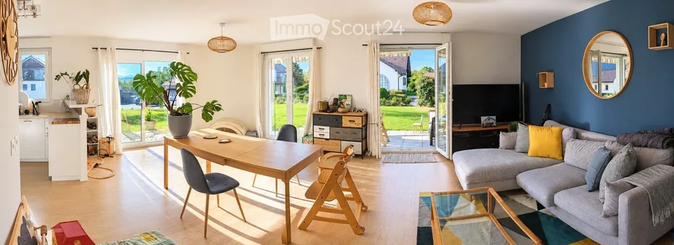 Rez-de-Jardin 4.5 mit 450m2 privatem Garten und Bergblick – Foto 2 von 5