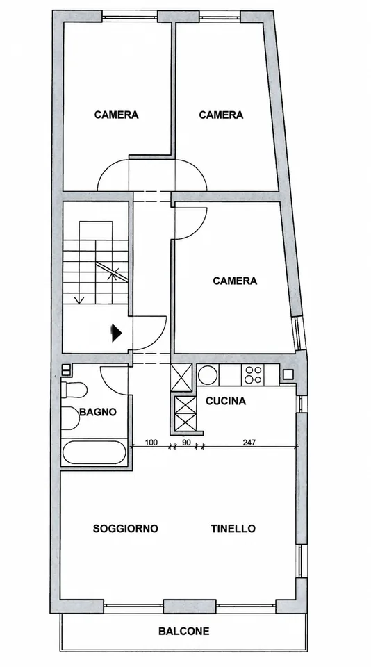 Luminoso appartamento di 4.5 locali con balcone a Ponte Tresa – foto 29 di 29