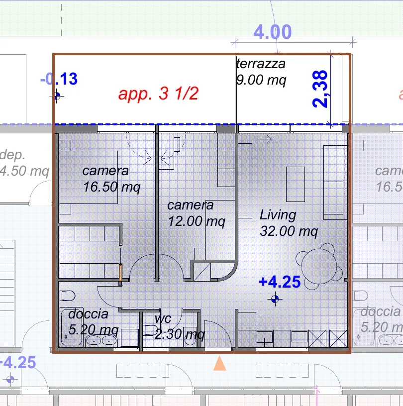 Moderno appartamento 3½ locali con terrazza e vista sulle montagne A03 – photo 8 sur 8