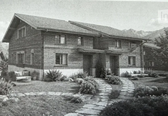 Wunderschöne Neubau EFH und DEFH im Bündnerstil (Mauerwerk und Holz) – Foto 2 von 2