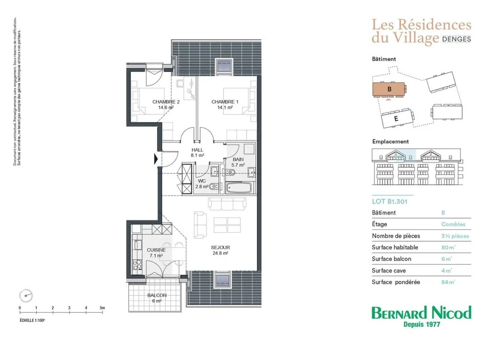 Neue 3.5-Zimmer-Wohnung mit Balkon – Foto 8 von 9