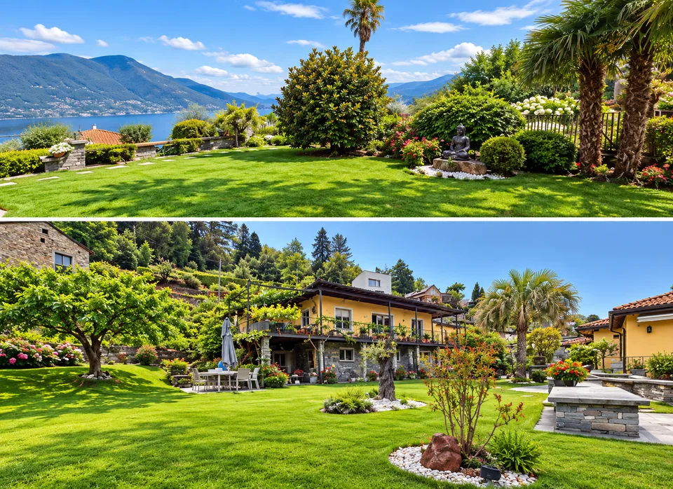 Incantevole casa bifamiliare a Brissago – 5.5 locali con giardino e vista panoramica – foto 2 di 2