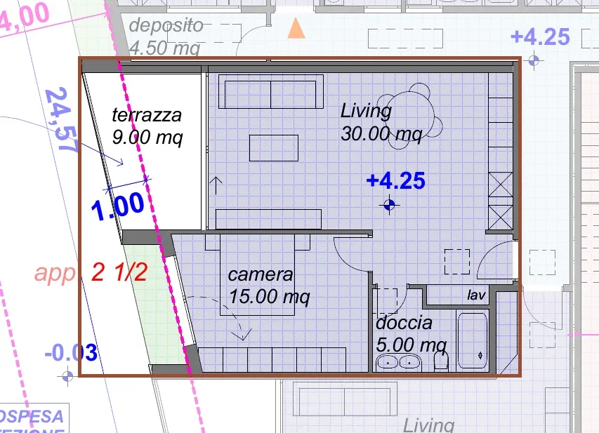 Moderno appartamento 2½ locali con terrazza a Contone A05 – photo 7 of 7