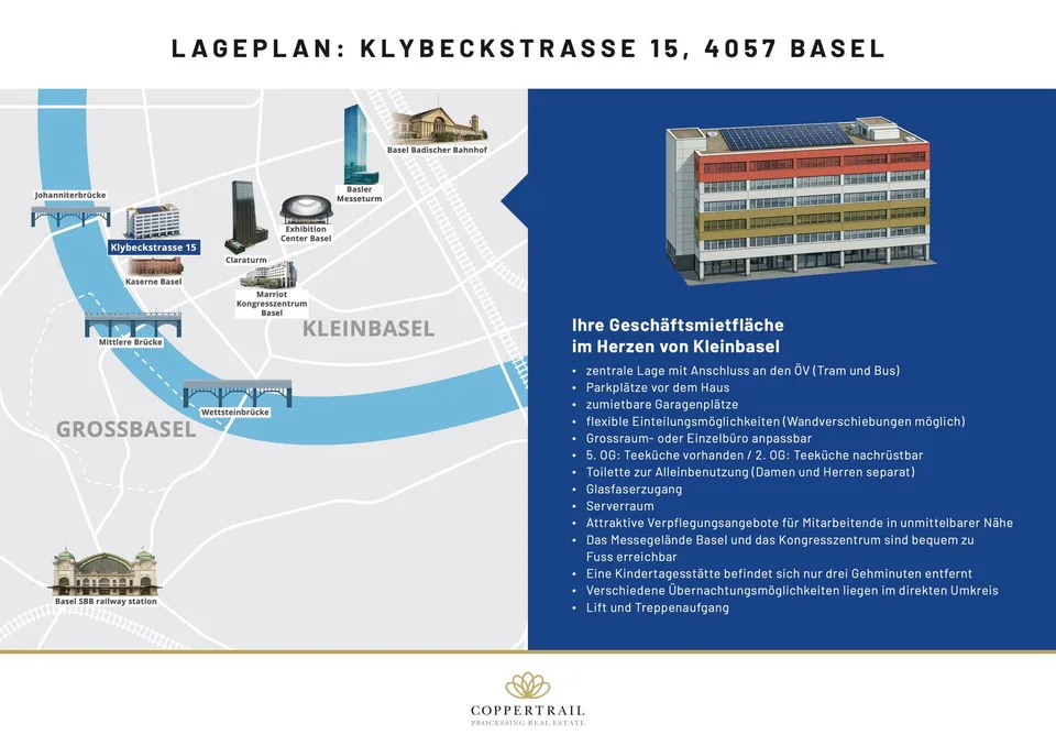 Votre nouvelle surface de pratique/bureau au centre de Kleinbasel, 5e étage – photo 19 sur 20