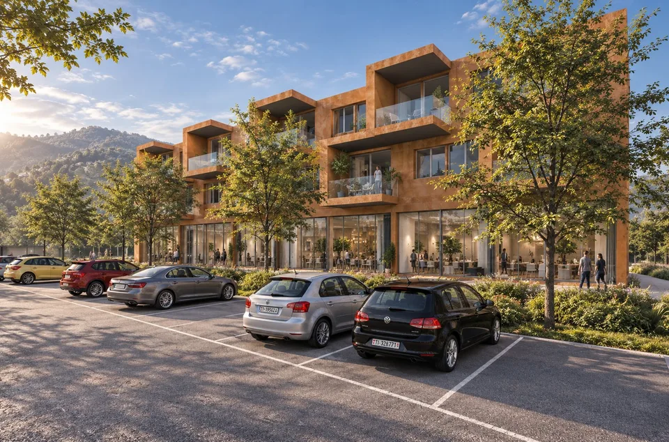Moderno appartamento 3½ locali con terrazza e vista sulle montagne A04 – Foto 2 von 8