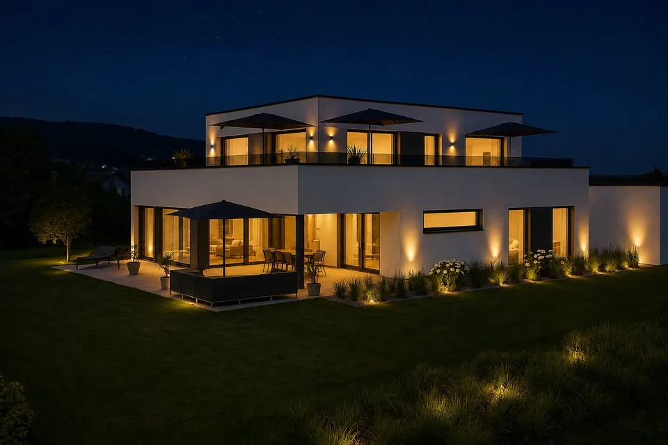 Costruzione esclusiva nuova: casa di design Bauhaus con vista lago da sogno in posizione primaria a Tägerwilen – foto 12 di 12