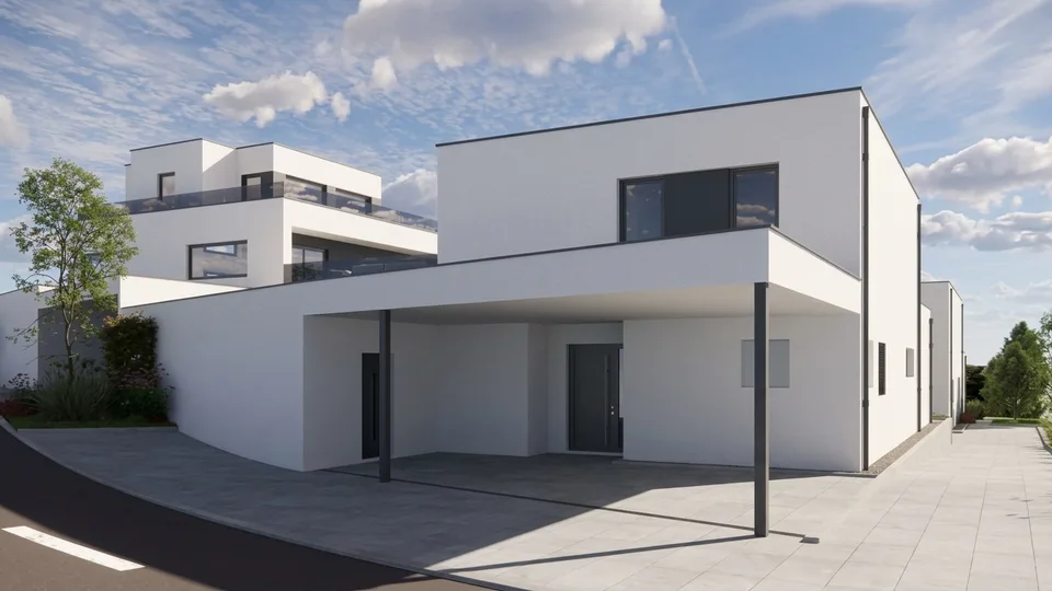 Costruzione esclusiva nuova: casa di design Bauhaus con vista lago da sogno in posizione primaria a Tägerwilen – foto 3 di 12