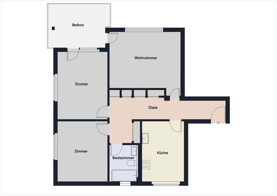 Emménager et se sentir chez soi : appartement spacieux de 3,5 pièces rénové – photo 8 sur 12