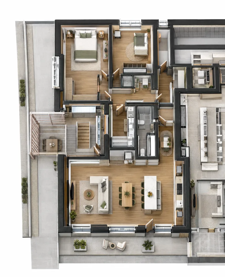 Appartement neuf de 3.5 1er étage à St-Aubin FR – photo 4 sur 9