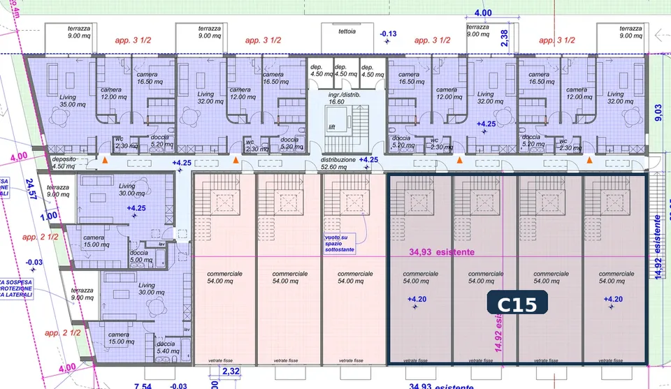 GRANDE SUPERFICIE COMMERCIALE IN POSIZIONE UNICA – direttamente sulla Via Cantonale a Contone – foto 5 di 10