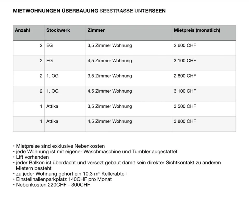 Neubauwohnungen in Unterseen – Foto 2 von 2