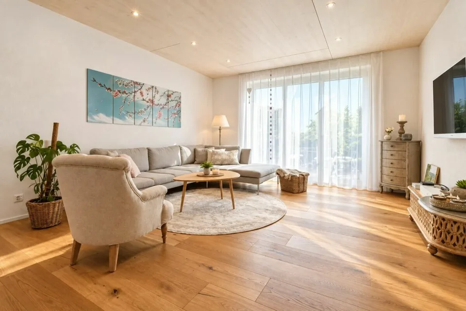 Appartement de jardin 4,5 pièces de haute qualité dans un quartier familial calme sans circulation – photo 2 sur 27