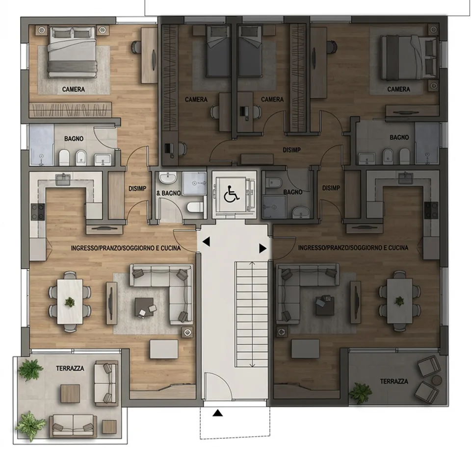 Appartement charmant et moderne de 2,5 pièces avec jardin à Ligornetto – photo 8 sur 8
