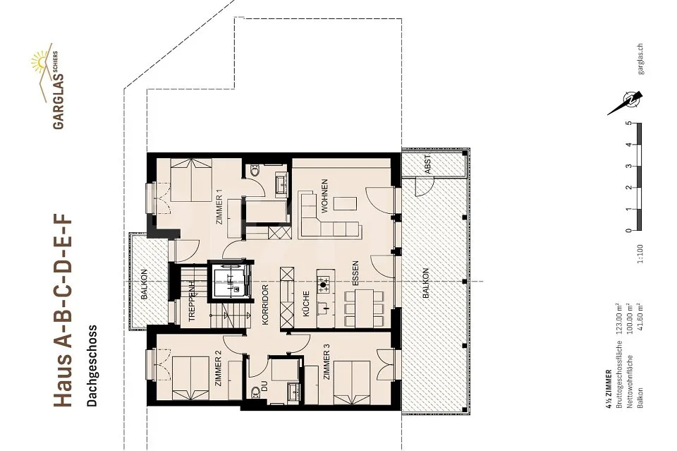 Habiter de manière économe en énergie ! Garglas.ch - Appartement de 4½ pièces au dernier étage E11 avec part de l'énergie solaire – photo 2 sur 13