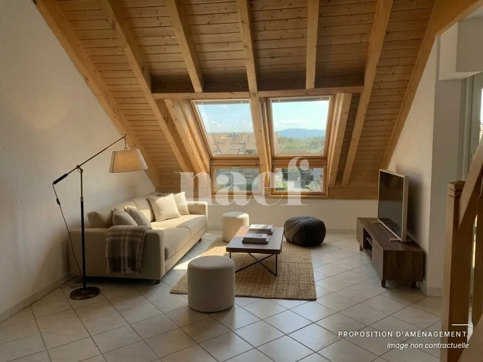 Charmanter Duplex mit 5,5 Zimmern im 4. Stock mit Balkon – Foto 3 von 9