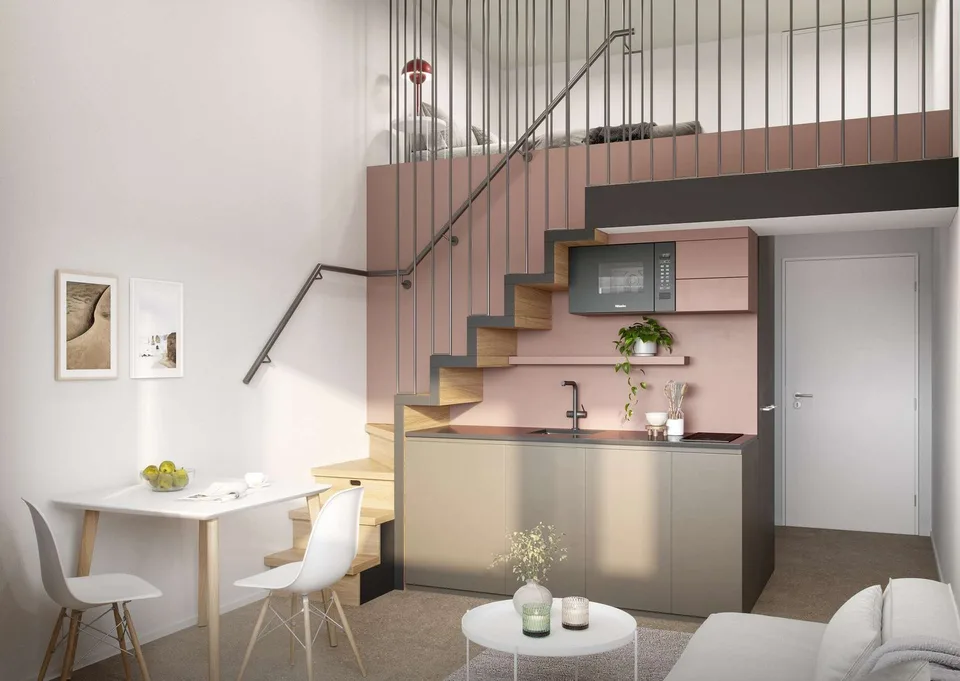 1 Zimmer Mezzanine im 22. OG – Foto 4 von 6
