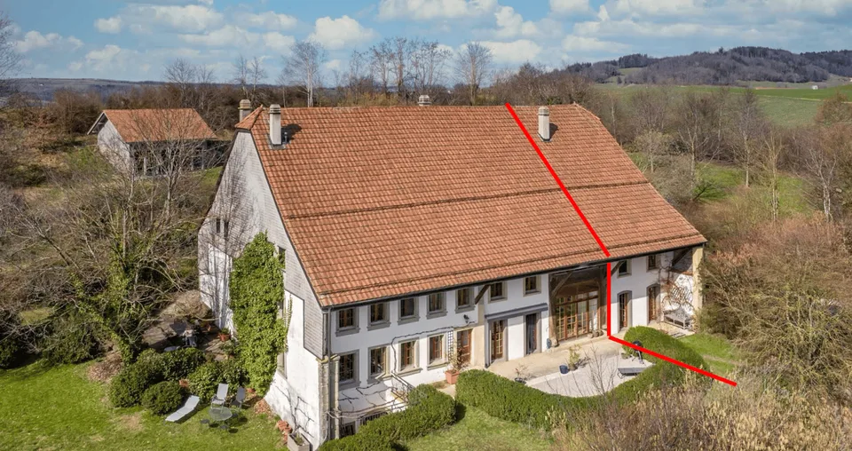 Wohnung mit privatem Grundstück von 2'126m2 - 165m2 Wohnfläche - 4 Schlafzimmer - 80 m² Dachboden – Foto 3 von 10