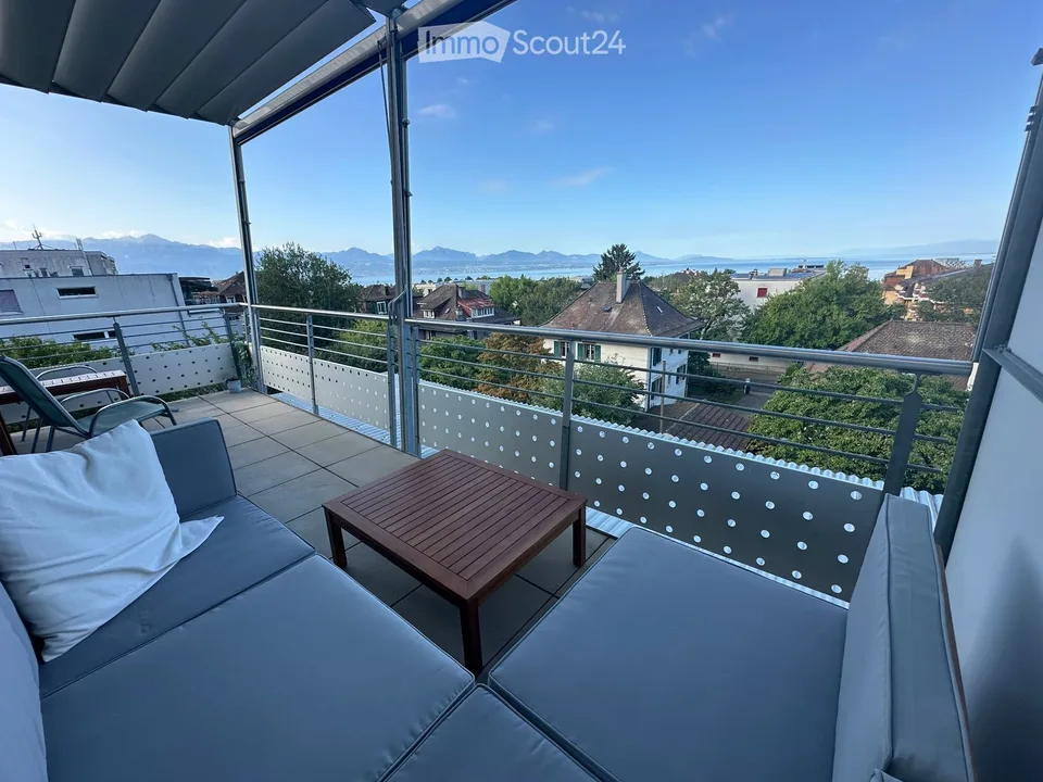 Wohnung 3.5 Zimmer möbliert mit Seeblick - Lausanne – Foto 2 von 5