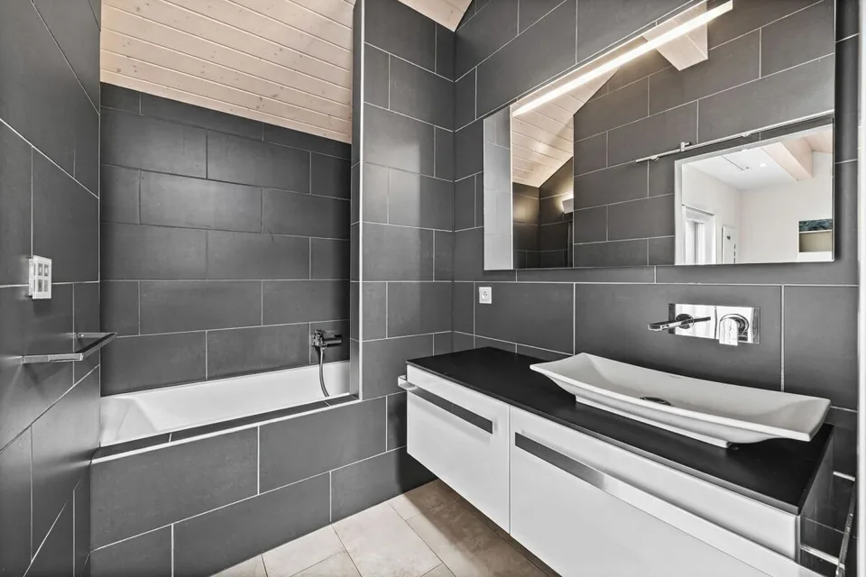 Villa contemporanea con vista panoramica sul Lago di Ginevra e le Alpi – foto 18 di 21
