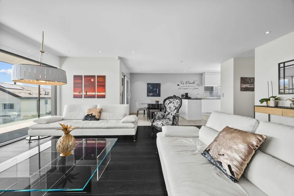 Villa contemporanea con vista panoramica sul Lago di Ginevra e le Alpi – foto 9 di 21