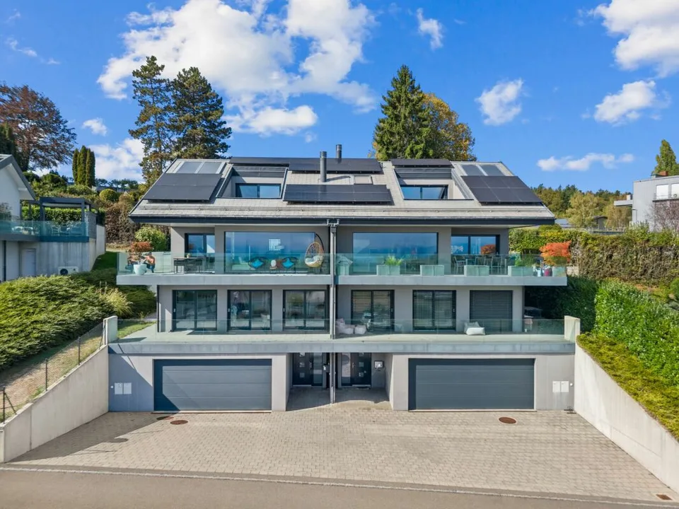 Villa contemporanea con vista panoramica sul Lago di Ginevra e le Alpi – foto 4 di 21