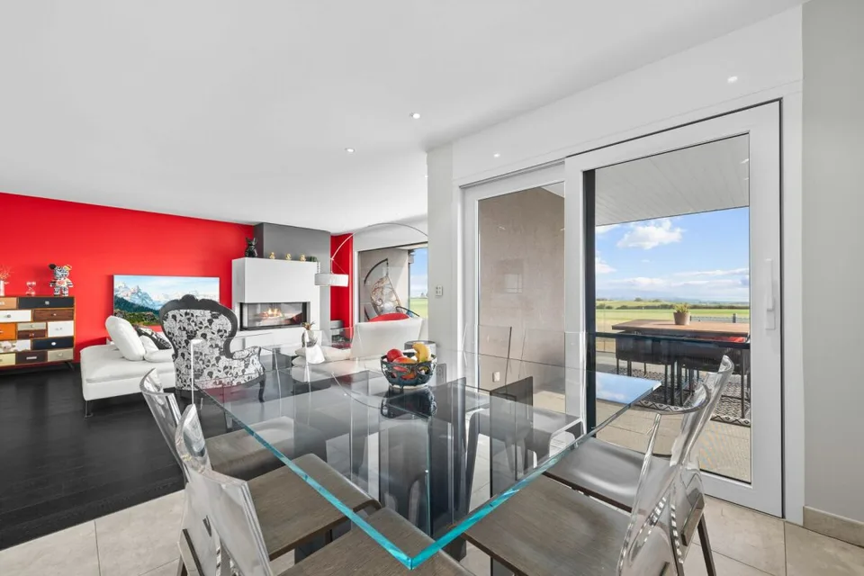 Villa contemporanea con vista panoramica sul Lago di Ginevra e le Alpi – foto 6 di 21