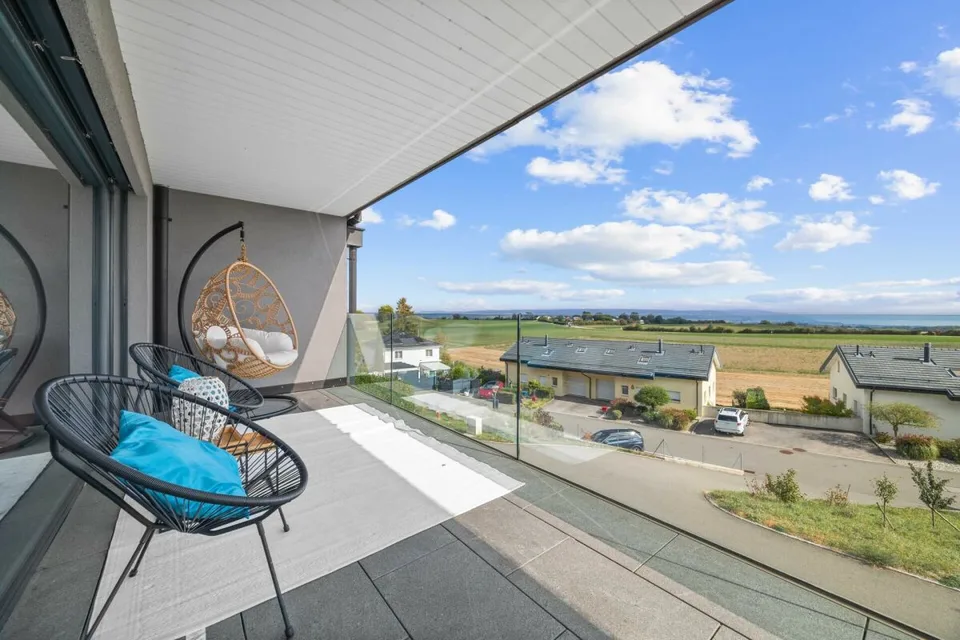 Villa contemporanea con vista panoramica sul Lago di Ginevra e le Alpi – foto 20 di 21