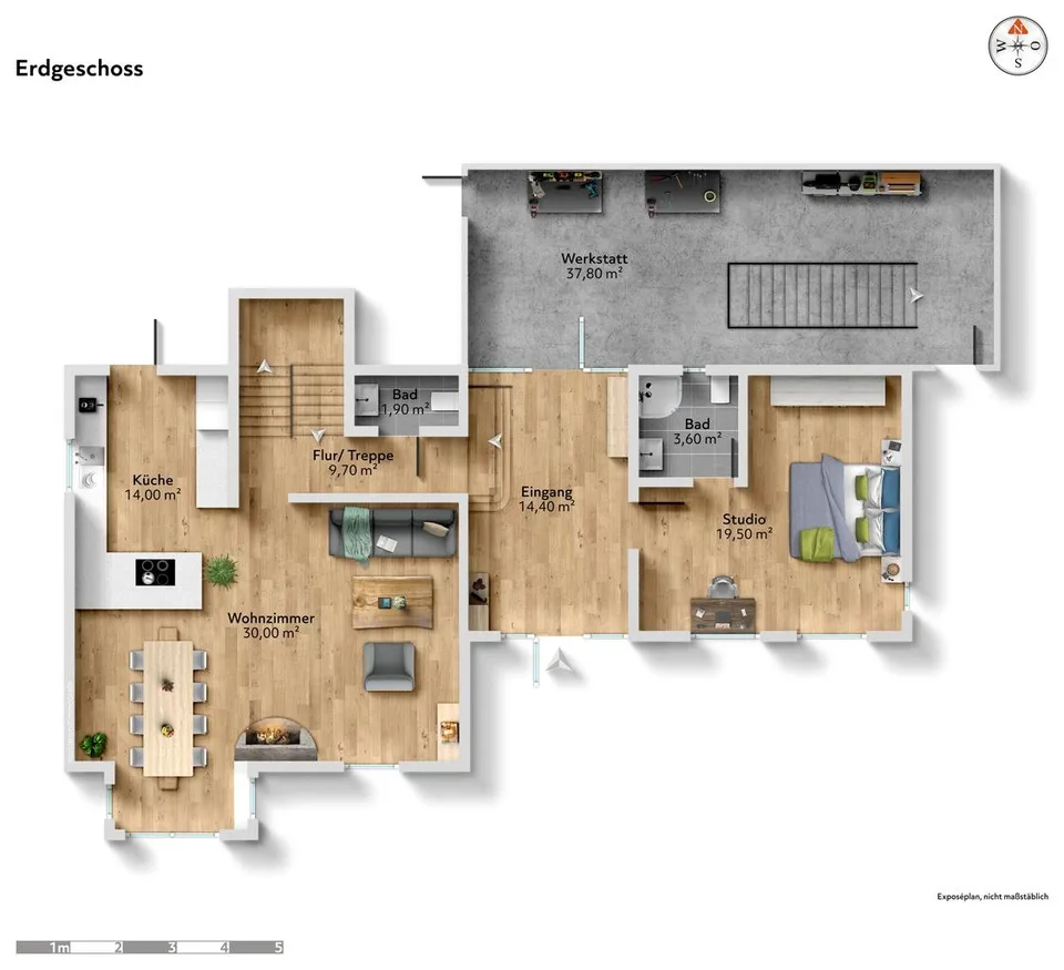 Wohnen, Wellness & Arbeiten unter einem Dach – Ihr Raumwunder in Oftringen – Foto 25 von 28