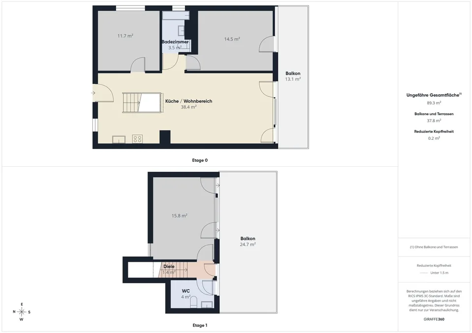 Renoviert 4.5-Zimmer-Maisonette-Wohnung in Eggersriet – 2 Terrassen! – Foto 17 von 17