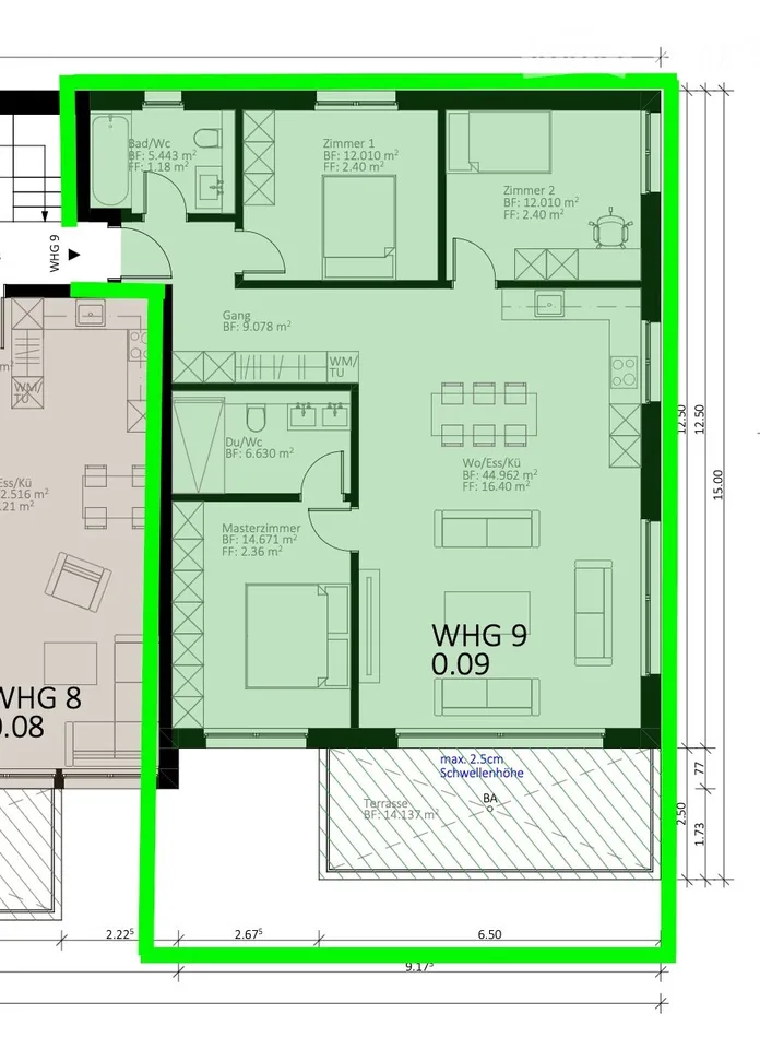 Erstbezug/Neubau: Moderne 4.5-Zimmer-Wohnung – Foto 5 von 5