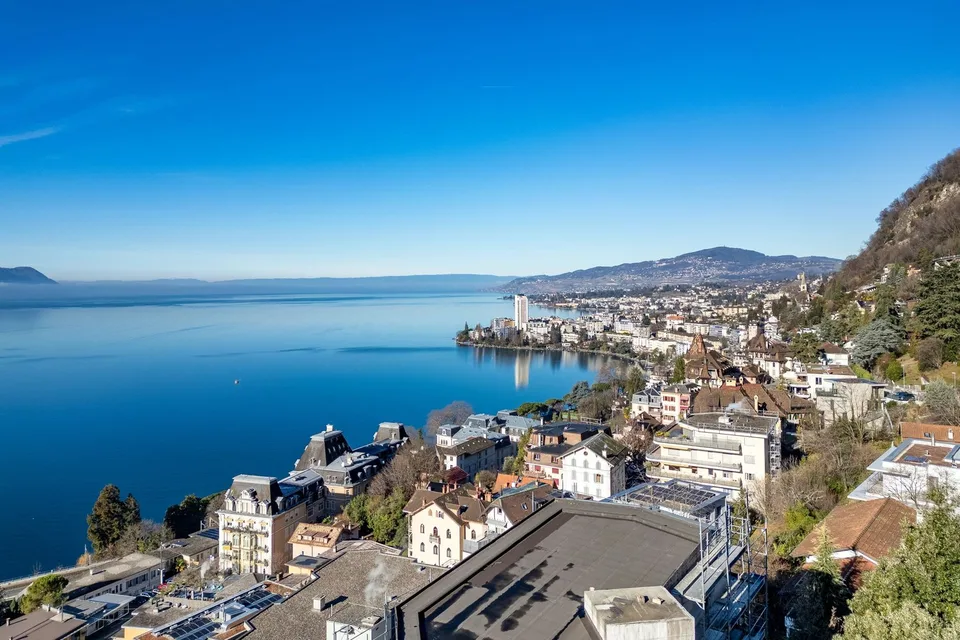 Prächtige 5,5-Zimmer-Wohnung, mit Blick auf die Stadt Montreux und den Genfersee – Foto 3 von 11