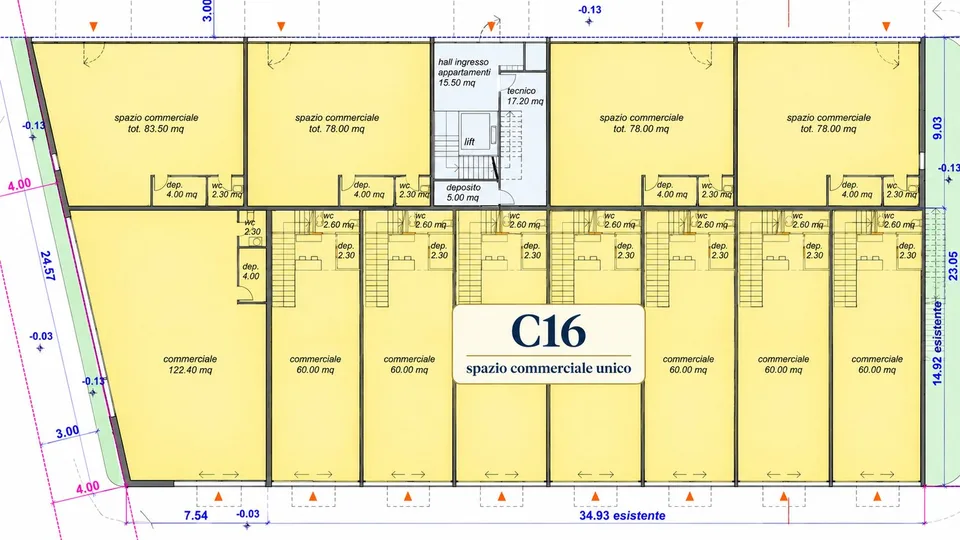 INTERA SUPERFICIE COMMERCIALE CENTROVONK – 1.238 m² SULLA VIA CANTONALE a Contone – Foto 4 von 10