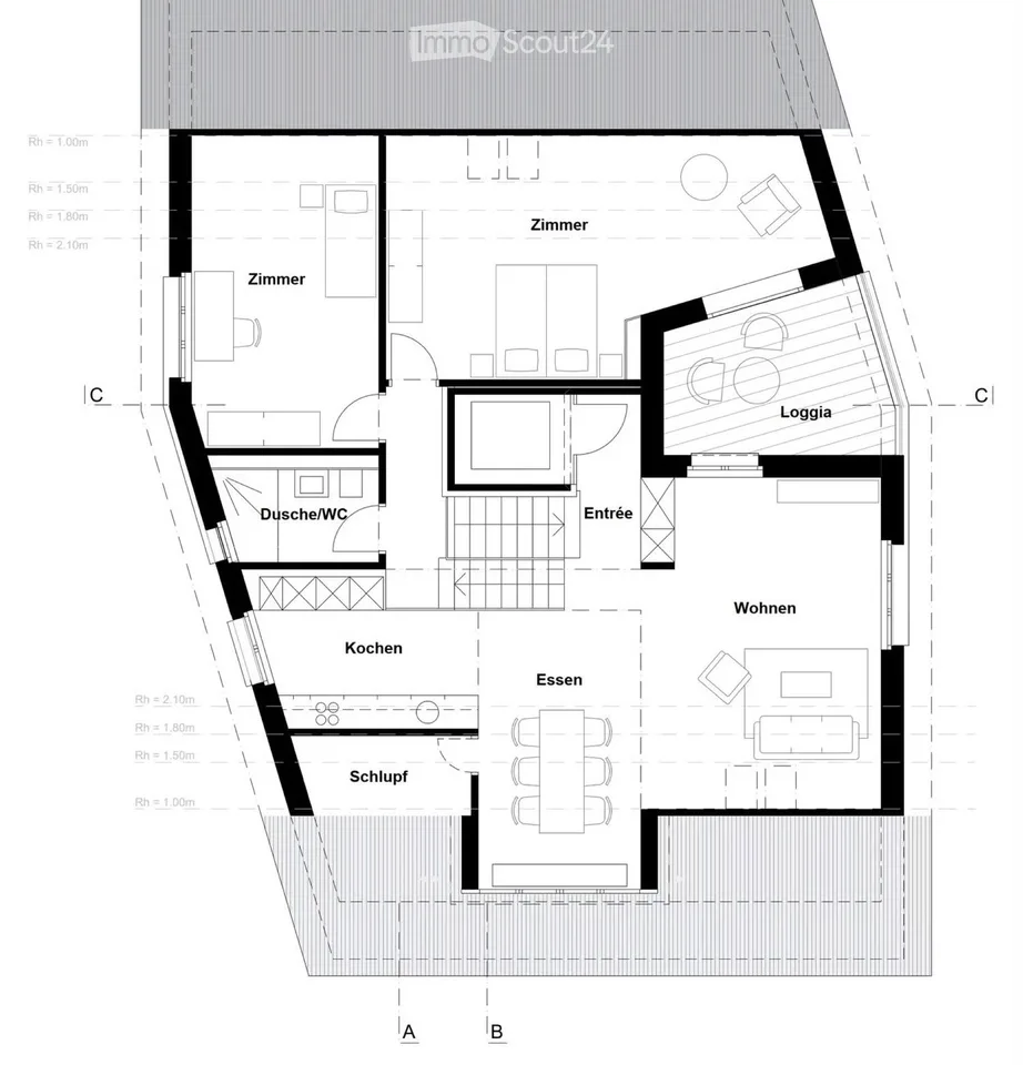 Moderne 3.5-Zimmer-Attika-Wohnung – Foto 5 von 5