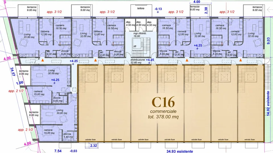 INTERA SUPERFICIE COMMERCIALE CENTROVONK – 1.238 m² SULLA VIA CANTONALE a Contone – photo 5 sur 10