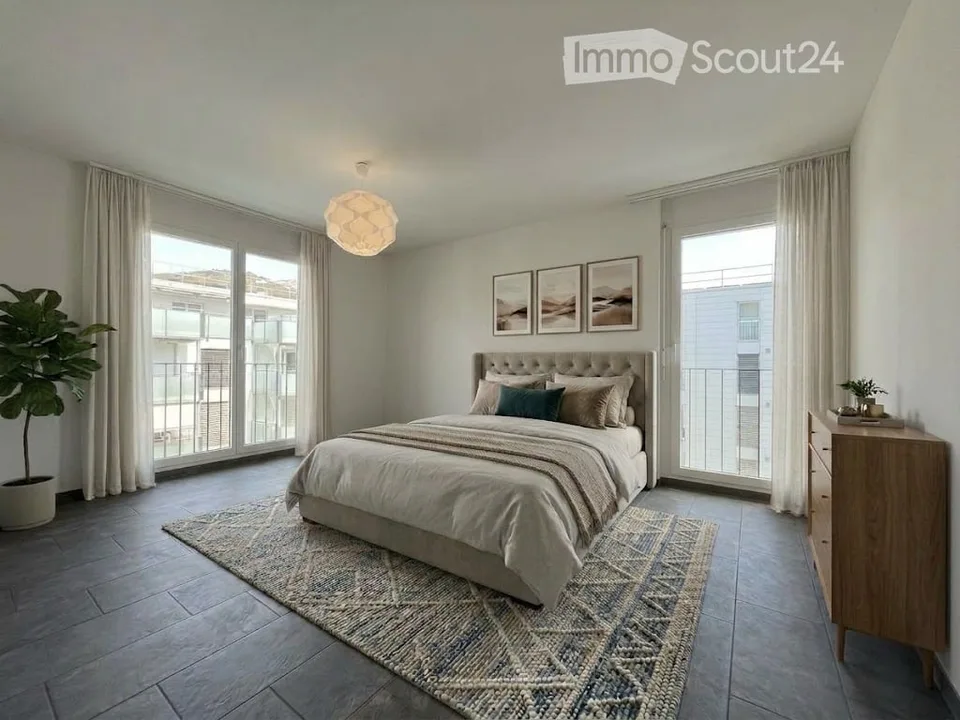 Moderne und grosszügige 4 1/2 Zimmer Eigentums-Wohnung mit grossem verglastem Balkon – Foto 4 von 17