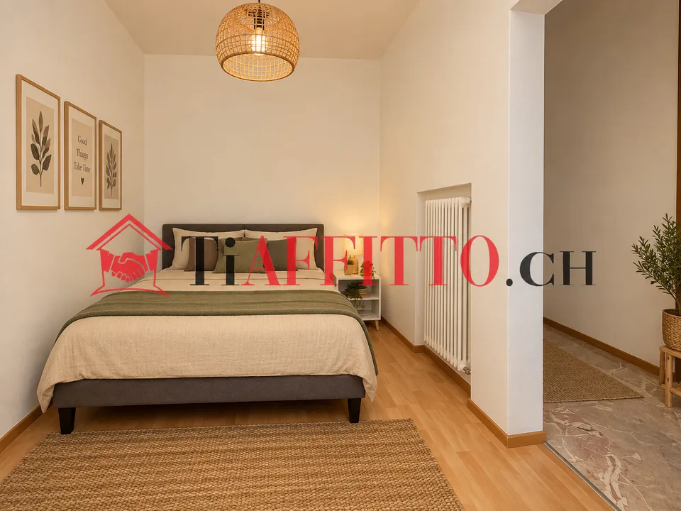 Komfortables Einzimmerapartment in Viganello – Foto 4 von 5