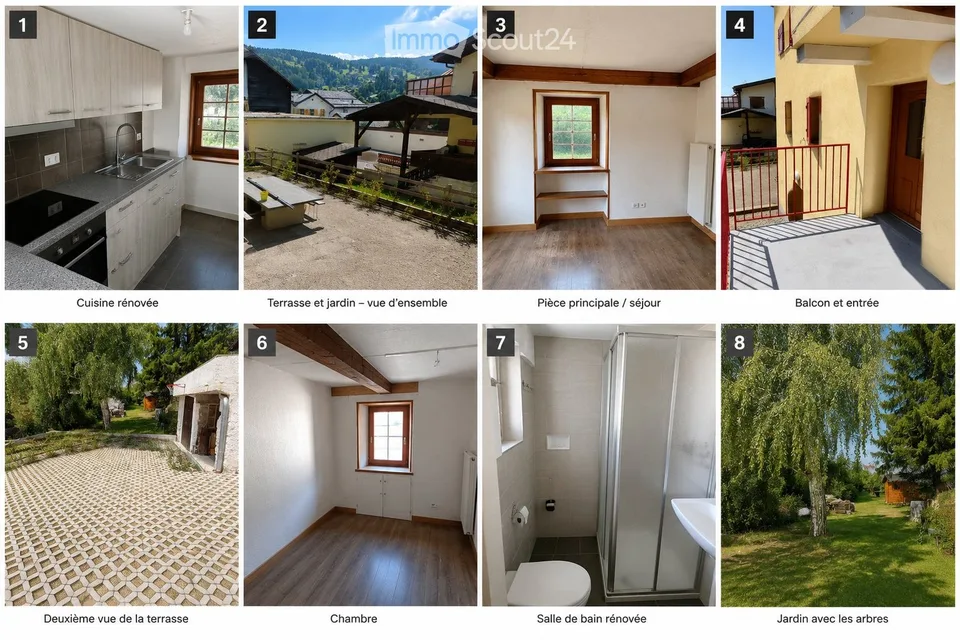 Renovierte Wohnung in Vercorin, ruhig und funktional – Foto 4 von 4