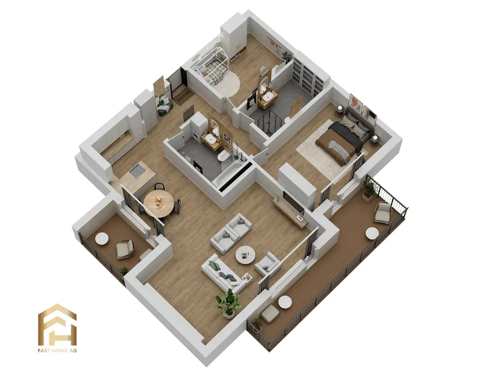 Nouvelle construction d'appartement en attique 3.5 pièces (131m2) Vie moderne dans la nature – photo 13 sur 13