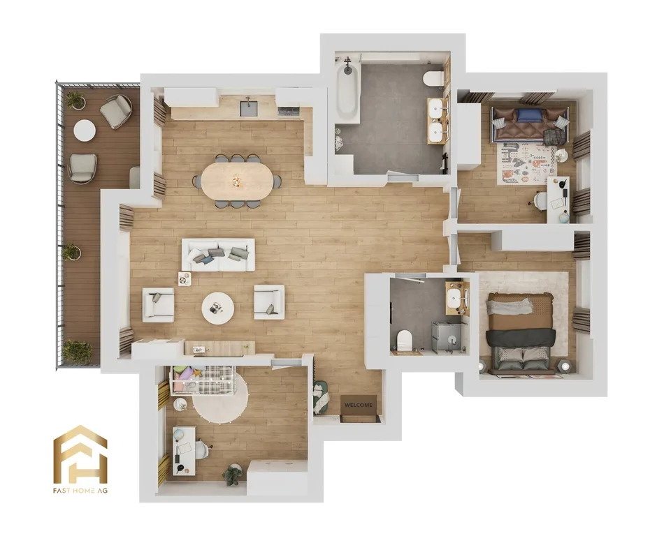 Neubau 4.5ZWG (118m2) Modernes Wohnen in der Natur – Foto 13 von 13