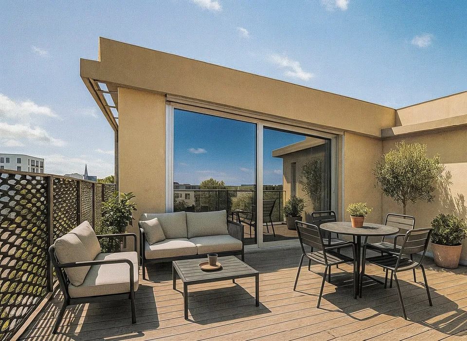 Appartement mansardé moderne sans obstacle avec deux terrasses spacieuses – photo 19 sur 20