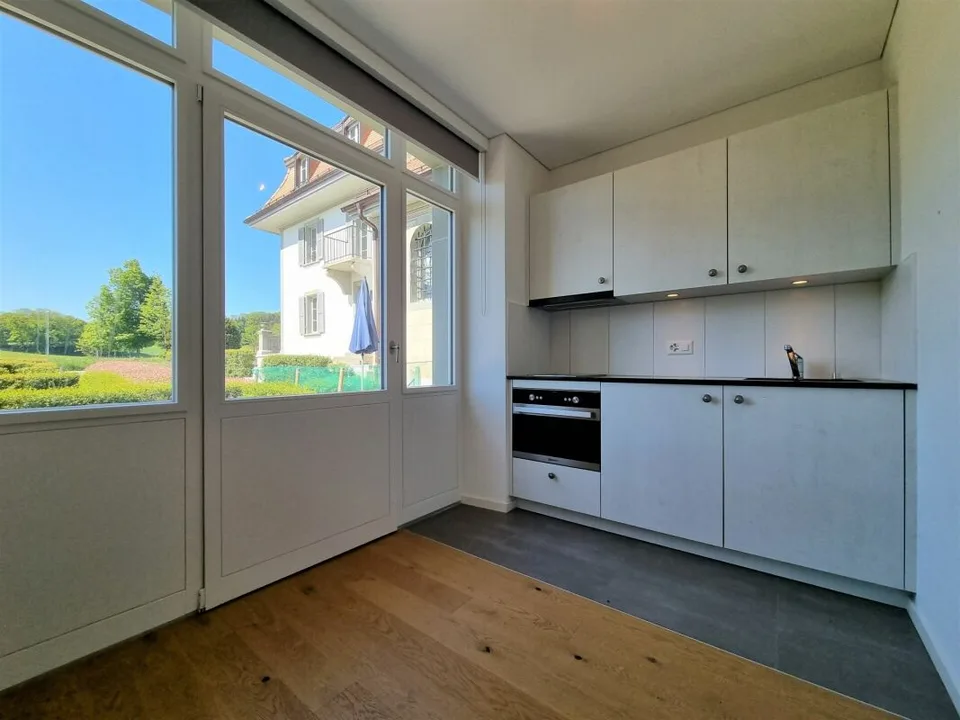Belfaux - Appartement de 2 pièces au rez-de-chaussée avec terrasse et jardin – photo 3 sur 7