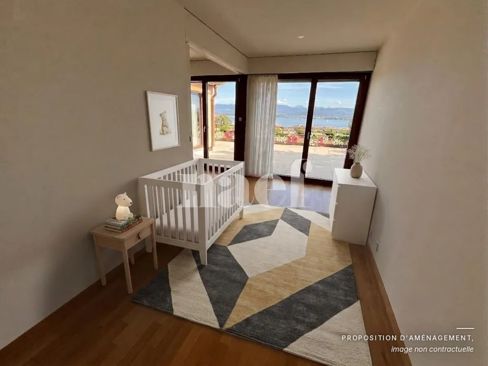 Au centre de Nyon avec vue sur le lac et le château - Appartement d’exception de 4.5 pièces avec grande terrasse et vue sur le lac – photo 6 sur 9