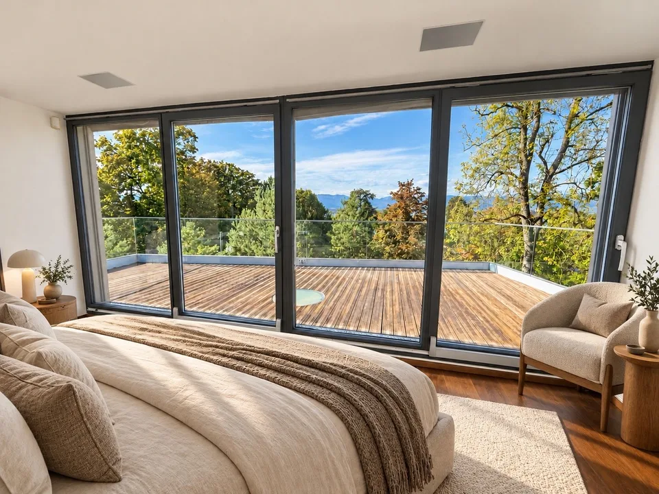 Anières — Villa di lusso con giardino e terrazza sul tetto, vista lago – foto 5 di 11