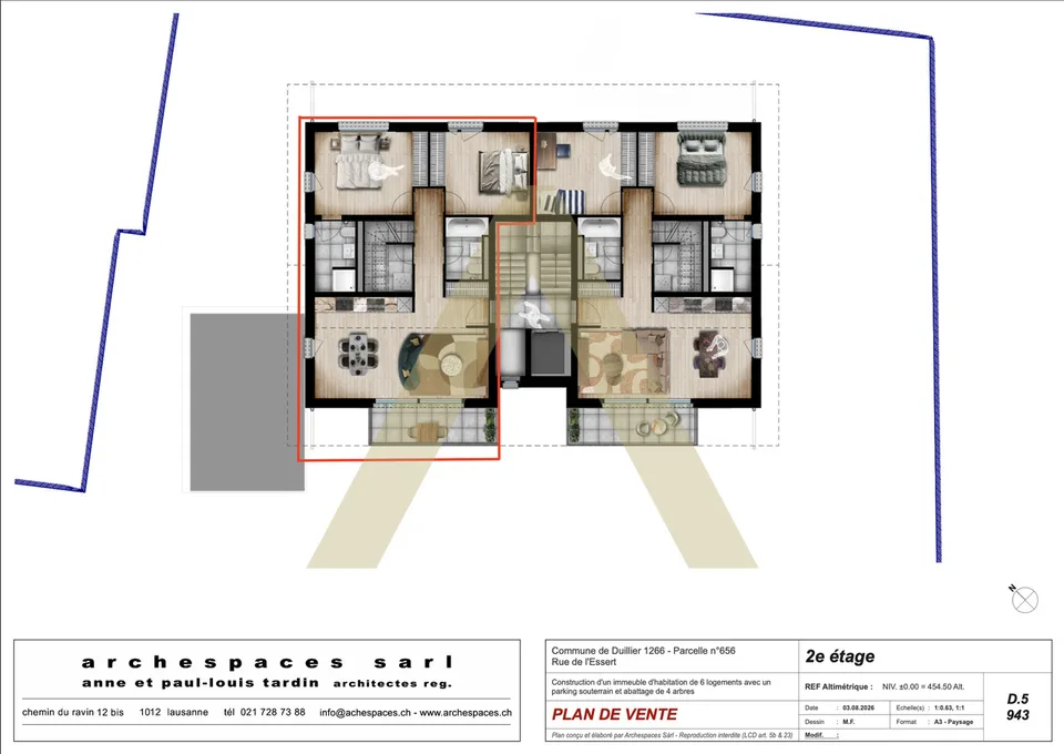 4.5 Zimmer Wohnung in Duillier – Foto 6 von 9