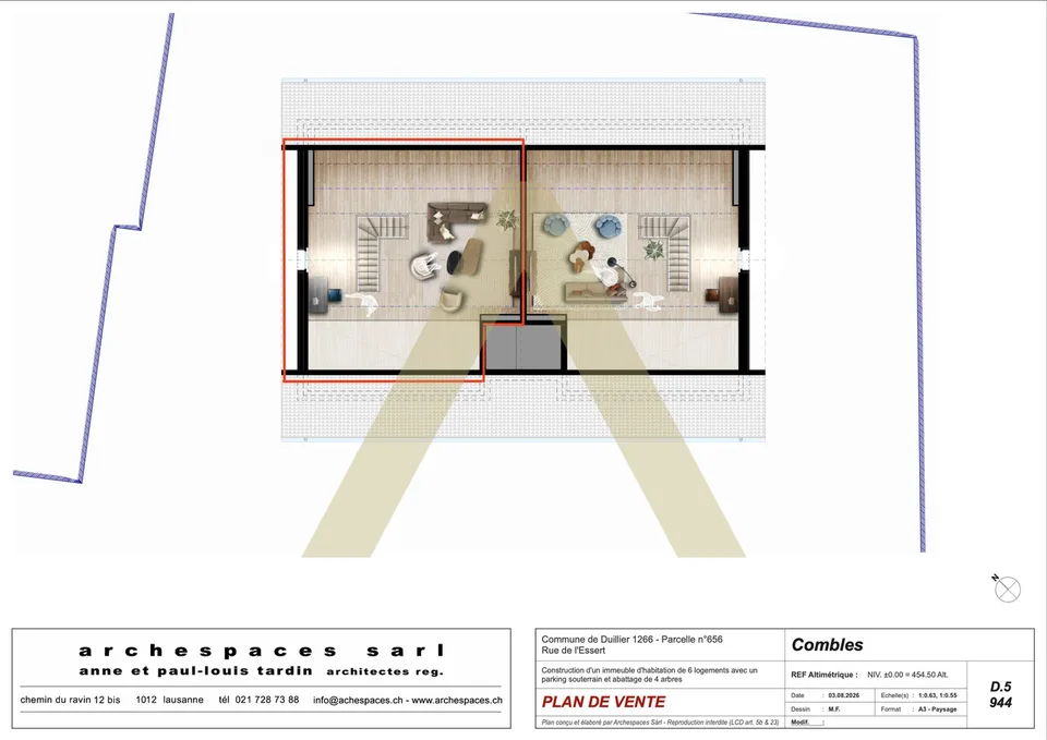 4.5 Zimmer Wohnung in Duillier – Foto 7 von 9