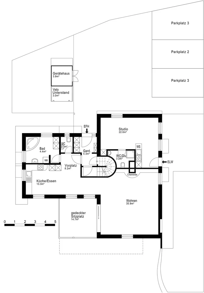 La tua nuova casa - casa di 6,5 locali con piscina e appartamento separato vicino al Lützelsee – foto 17 di 19