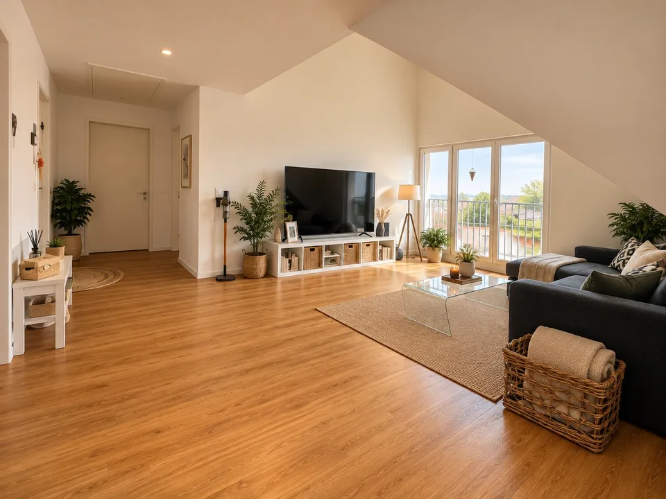 Grosszügige 2.5-Zimmer-Dachwohnung mit ausgebautem Dachboden in Hinteregg – Foto 2 von 9