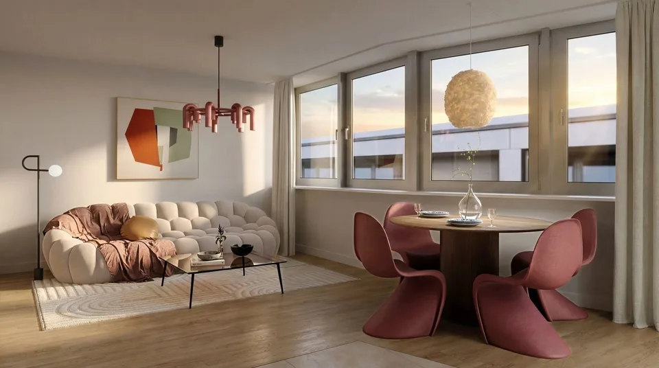 Neue 3-Zimmer-Wohnung im Herzen der rechten Seite – Foto 3 von 3