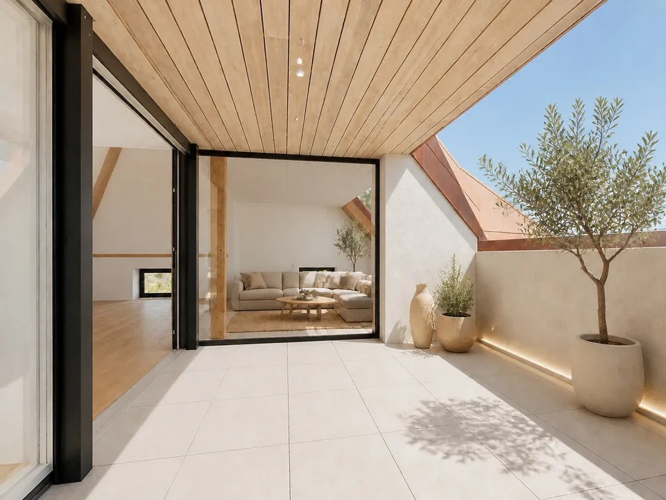 Neues Haus mit Terrasse und Seeblick – Foto 3 von 12